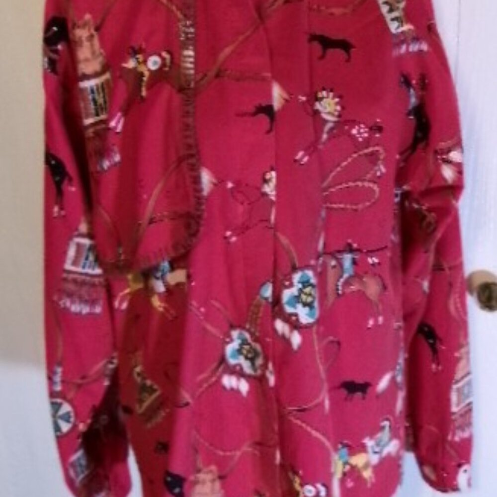 `Vintage Roper Mens Red Cowboy Shirt